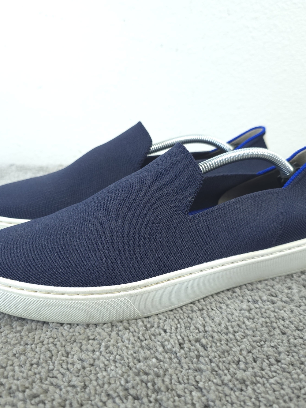 Rothy's The Original Slip On Sneakers Womens 9.5 Shoes Low Top Casual Knit Blue